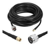 sourcing map KMR/LMR240 Cable de extensión coaxial, 50 ohm SMA macho a tipo N macho RF de baja pérdida, cable coaxial de baja pérdida con conector para 3G, 4G, 5G LTE, Ham, WiFi, GPS, RF, radio, uso