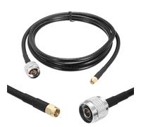 sourcing map KMR/LMR240 Cable de extensión coaxial, 50 ohm SMA macho a tipo N macho RF de baja pérdida, cable coaxial de antena con conector para 3G 4G 5G LTE Ham WiFi GPS RF Radio Uso