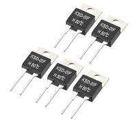 sourcing map KSD-01F Termostato, 50℃ Controlador de Temperatura Normalmente Abierta N.O Interruptor de Control de Temperatura para Microondas Horno Calefacción Eléctrica Motor, 5pcs