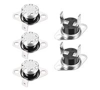 sourcing map KSD301 Interruptor Térmico para 110 °C, Termostato del Interruptor de Control Temperatura 10A Normalmente Cerrado NC para Microondas Horno Cafetera Calefacción Eléctrica, 5pcs