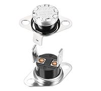 sourcing map KSD301 Interruptor Térmico para 145 °C, Termostato del Interruptor de Control Temperatura 10A Normalmente Cerrado NC para Microondas Horno Cafetera Calefacción Eléctrica, 2pcs