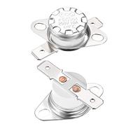 sourcing map KSD301 Interruptor Térmico para 170 °C, Termostato del Interruptor de Control Temperatura Cerámica 10A 6.3mm PIN Normalmente Cerrado NC para Microondas Horno Cafetera, 2pcs