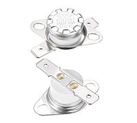 sourcing map KSD301 Interruptor Térmico para 210 °C, Termostato del Interruptor de Control Temperatura Cerámica 10A 6.3mm PIN Normalmente Cerrado NC para Microondas Horno Cafetera, 2pcs