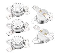 sourcing map KSD301 Interruptor Térmico para 230 °C, Termostato del Interruptor de Control Temperatura Cerámica 10A 6.3mm Pin Normalmente Cerrado NC para Microondas Horno Cafetera, 2pcs