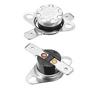 sourcing map KSD301 Interruptor Térmico para 55 °C, Termostato del Interruptor de Control Temperatura 10A 6.3mm Pin Normalmente Abierto NO para Microondas Horno Cafetera Calefacción, 2pcs