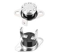 sourcing map KSD301 Interruptor Térmico para 55 °C, Termostato del Interruptor de Control Temperatura 10A Normalmente Cerrado NC para Microondas Horno Cafetera Calefacción Eléctrica, 2pcs