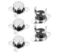 sourcing map KSD301 Interruptor Térmico para 60 °C, Termostato del Interruptor de Control Temperatura 10A Normalmente Cerrado NC para Microondas Horno Cafetera Calefacción Eléctrica, 5pcs