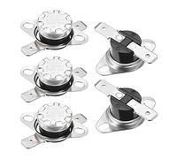 sourcing map KSD301 Interruptor Térmico para 85 °C, Termostato del Interruptor de Control Temperatura 10A 6.3mm Pin Normalmente Abierto NO para Microondas Horno Cafetera Calefacción, 2pcs