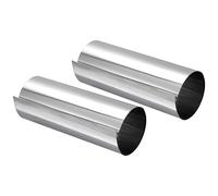 sourcing map Lámina de Acero Inoxidable 304, Rollos Hojas Tiras de Placa Fina 0,1x150x1000mm para Artesanías, Equipo Electronico, Tono Plateado 2 Piezas