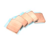 sourcing map Lámina de Cobre para Disipador de Calor, Espesor de 2.5mm con Cinta Adhesiva Conductora Térmica para Enfriamiento de CPU y GPU de Computadoras Juego de 5 Unidades