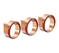 sourcing map Lámina Fina de Cobre, 3 Rollos de Cobre Puro de 0,1x15x1000mm, Hojas Tiras de de Cobre para Artesanías, Reparaciones Eléctricas, Puesta a Tierra