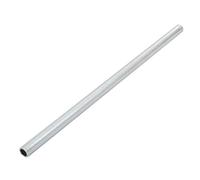 sourcing map Lámpara Tubo Boquilla, M10 Rosca 250mm Longitud Hueco Lámparas Reparación Pieza Herraje para Lámpara Luces, Zinc Chapado Plateado Tono