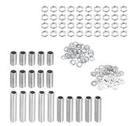 sourcing map Lámpara Tubo Kit con Tuercas Bloqueo Arandelas 1/8IP Rosca Sujetadores Surtido para Candelabro Techo Luz Reparación Ensamblaje DIY Hardware, Paquete 140