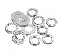 sourcing map Lámpara Tubo Roscado Tuercas Seguridad con Arandelas M10 Tornillo Rosca Hexagonales Sujetadores para Candelabro Techo Luz Reparación Ensamblaje DIY Hardware, Paquete de 150