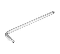 sourcing map Largo a prueba de manipulaciones Torx Star Key Bit Wrench en forma de L niquelado T27