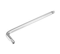 sourcing map Largo a prueba de manipulaciones Torx Star Key Bit Wrench en forma de L niquelado T50