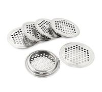 sourcing map - Las salidas de aire de la cocina de acero inoxidable de malla de agujero redondo de 65 mm de diámetro de la lumbrera 6pcs