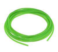 sourcing map Látex Tubería 2mm ID 5mm OD 5M Elástica Goma Manguera Fluorescente Verde