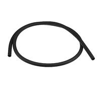 sourcing map Látex Tubería 6mm ID 10mm OD 1M Elástica Goma Manguera Negro