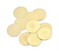 sourcing map Latón Estampado En Blanco Redondo Metal Bricolaje Etiqueta para Artesanía, Colgante Decoración 20 mm