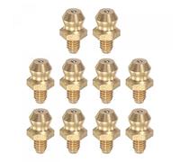 sourcing map Latón Recta Grasera M4 x 0,7mm Rosca Hidráulicos Engrasadores Montaje Accesorios, 10uds