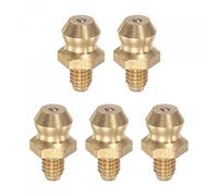 sourcing map Latón Recta Grasera M4 x 0,7mm Rosca Hidráulicos Engrasadores Montaje Accesorios, 5uds