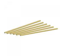 sourcing map Latón Redondo Tubo 3mm OD 0,5mm Pared Grosor 100mm Longitud Tubería Tubo 6uds