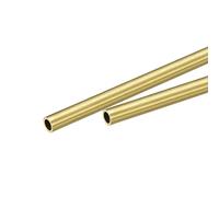 sourcing map Latón Redondo Tubo 6mm OD 1mm Pared Grosor 200mm Largo Tubo Tubería 2 Piezas