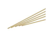 sourcing map Latón Varilla, Latón Sólido Redondo Varilla 0,8mm Diámetro 200mm Longitud Torno Barra Material para RC Modelo Bricolaje Artesanía Paquete de 20