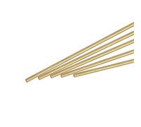 sourcing map Latón Varilla, Latón Sólido Redondo Varilla 1,2mm Diámetro 300mm Longitud Torno Barra Torno para RC Modelo Bricolaje Artesanía Paquete de 10