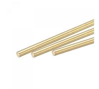 sourcing map Latón Varilla, Latón Sólido Redondo Varilla 5mm Diámetro 300mm Largo Torno Barra Material para RC Modelo Bricolaje Artesanía 6 Pcs