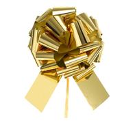 sourcing map Lazo extra gigante grande de 30 cm, lazo metálico de Navidad para envolver regalos de coche, cinta para bodas, cestas de coche, regalos, lazo grande de regalo, dorado