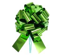 sourcing map Lazo metálico extra grande para envolver regalos de Navidad, 40 cm, para bodas, cestas de coche, regalos, lazo grande para regalo, color verde césped