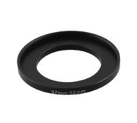 sourcing map Lente de la cámara de Filtro Anillo 37 mm a 52 mm Adaptador Negro
