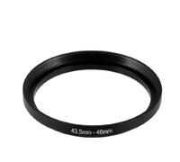sourcing map Lente de la cámara para Filtro de plástico de Color Negro Anillo Adaptador de Soporte 43,5 Millimeter -46 Millimeter