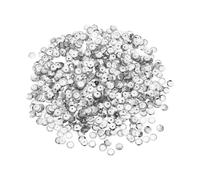 sourcing map Lentejuelas sueltas, 2000 unidades, 5 mm, parte trasera plateada, lentejuelas bordadas para joyería, manualidades, costura, tono plateado