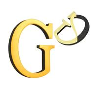 sourcing map Letras de casa de 4 pulgadas, calcomanías acrílicas autoadhesivas para puerta de buzón, acabado espejado, letreros de dirección al aire libre para oficina, hotel, apartamentos, jardín