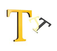 sourcing map Letras de casa de 4 pulgadas, calcomanías acrílicas autoadhesivas para puerta de buzón, acabado espejado, letreros de dirección al aire libre para oficina, hotel, apartamentos, jardín