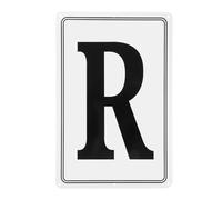 sourcing map Letrero de aluminio de 30,5 x 20,3 cm, resistente a la intemperie, para estacionamiento, para suelo al aire libre, muelle, cancha, jardín