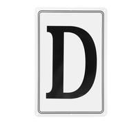 sourcing map Letrero de aluminio de 30,5 x 20,3 cm, resistente a la intemperie, para estacionamiento, suelo al aire libre, muelle, cancha, jardín