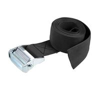 sourcing map Leva Hebilla Atado Amarre Correa 2.5Mx50mm 500Kg Carga Tapa Polipropileno para Movimiento Carga, Negro, Paquete de 1