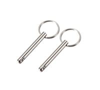 sourcing map Liberación Rápida Pasador 6mmX45mm Hardware Marino para Barco Bimini Cubierta Superior Bisagra 2pcs
