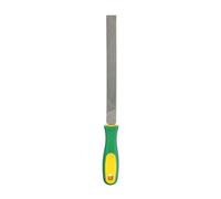 sourcing map Lima plana de corte medio de 12 pulgadas con dientes de doble corte de acero al carbono con mango de plástico para quitar desbarbado de madera y metal