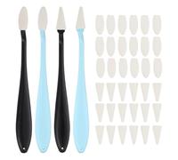 sourcing map Limpiador de esponja de borrado para recortadora, lápices de mezcla de aceite pastel, herramienta de dibujo con 40 toallitas de esponja de repuesto para corrección de reflejos (paquete de