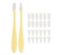 sourcing map Limpiador de esponja para borrar Sketch, lápices de mezcla de aceite pastel, herramienta de dibujo con 20 toallitas de esponja de repuesto para corrección de reflejos (paquete de 2