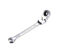 sourcing map Llave combinada de trinquete de cabeza flexible de 9/32 pulgadas SAE 72 dientes de 12 puntos de trinquete caja de llave terminada, Cr-V