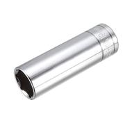 sourcing map Llave dado de 1/2 pulgadas 19mm 6 punto toma profunda de acero, CR-V