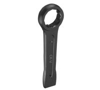 sourcing map Llave de anillo de impacto de extremo de caja de 40 mm métrica CR-V de acero de 12 puntos, llave de golpe plana para pintura para hornear, herramienta de mano para reparación mecánica de