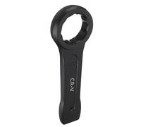 sourcing map Llave de anillo de impacto de extremo de caja de 58 mm métrica CR-V de acero 12 puntos, llave de golpe plana para pintura para hornear, herramienta de mano para reparación mecánica de