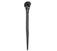 sourcing map Llave de trinquete para andamios de 13 mm x 16 mm, CR-V, 12 puntos, doble extremo, llave de carraca, herramienta para reparación de automóviles, mantenimiento mecánico, color negro